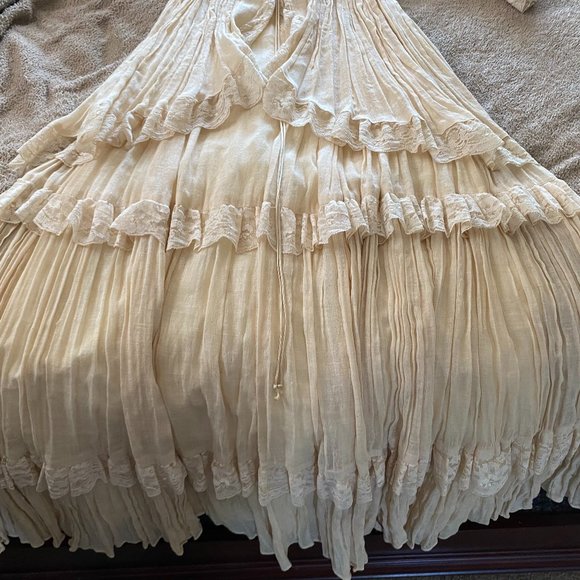 Very RARE Vintage Gunne Sax wedding dress 60s 70s renaissance boho hippie - Picture 8 of 12